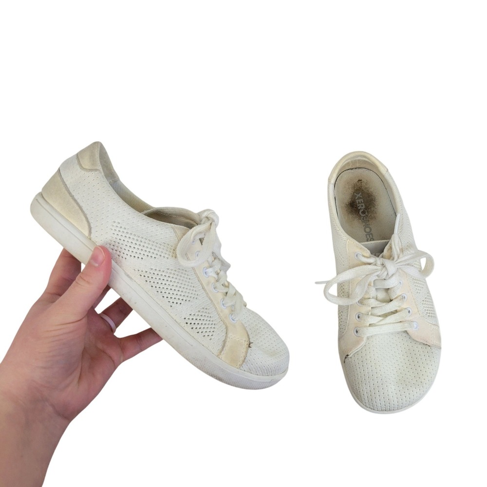 Xero Shoes Dillon Sneakers Lace Up Tennis Shoes White Size 6‎ Barefoot